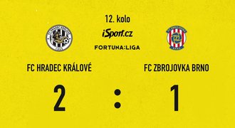 SESTŘIH: Hradec Králové - Brno 2:1. Vašulín v závěru vystřelil tři body