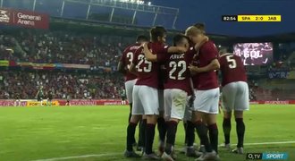 SESTŘIH: Sparta – Jablonec 2:0. První výhra, rozhodli Hložek a Kanga