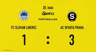 SESTŘIH: Liberec - Sparta 1:3. Hosté vedou. Penalty a obrat, hrdina Mabil