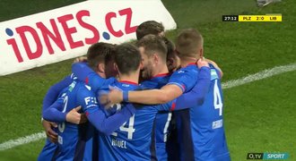 SESTŘIH: Plzeň – Liberec 2:0. Hotovo za půl hodiny, domácí dotáhli Slavii