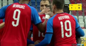 SESTŘIH: Plzeň - Zlín 3:0. Guľův tým opět vítězí, pálili Kopic, Beauguel a Havel