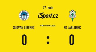 SESTŘIH: Liberec - Jablonec 0:0. Domácím bod zachránil gólman Nguyen