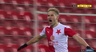 SESTŘIH: Slavia – Olomouc 3:1. Rychlý gól hostů, pak penaltový obrat