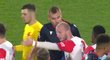 Slavia - Plzeň: Emoce po zápase, Krmenčík v rozepři s Chorým