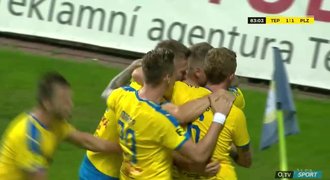 SESTŘIH: Teplice - Plzeň 1:1. Viktorii ztrestal chvíli před koncem Hora