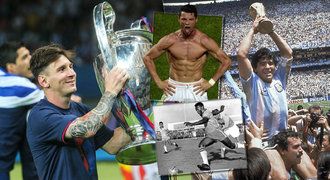 TOP sestava všech dob: inovátoři, Maradona, Messi i oba Ronaldové
