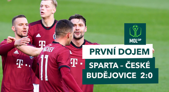 MOL Cup: Sparta - Budějovice 2:0. Domácí ve finále, rozhodl Minčev