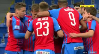 SESTŘIH: Plzeň - Boleslav 7:1. Smršť Viktorie, Čermák nasázel hattrick