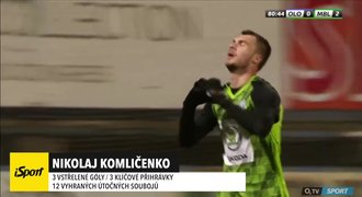 ČÍSLA 16. kola: Komličenko vládne všem, Havlík řídil demolici Baníku