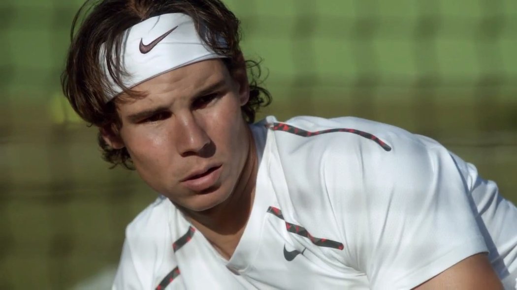 Rafael Nadal a jeho volej na síti