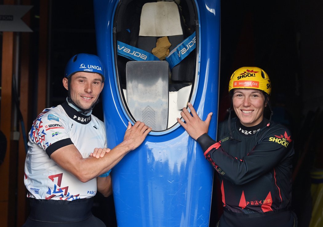 Dvě české hvězdy vodního slalomu: Jiří Prskavec a Tereza Fišerová