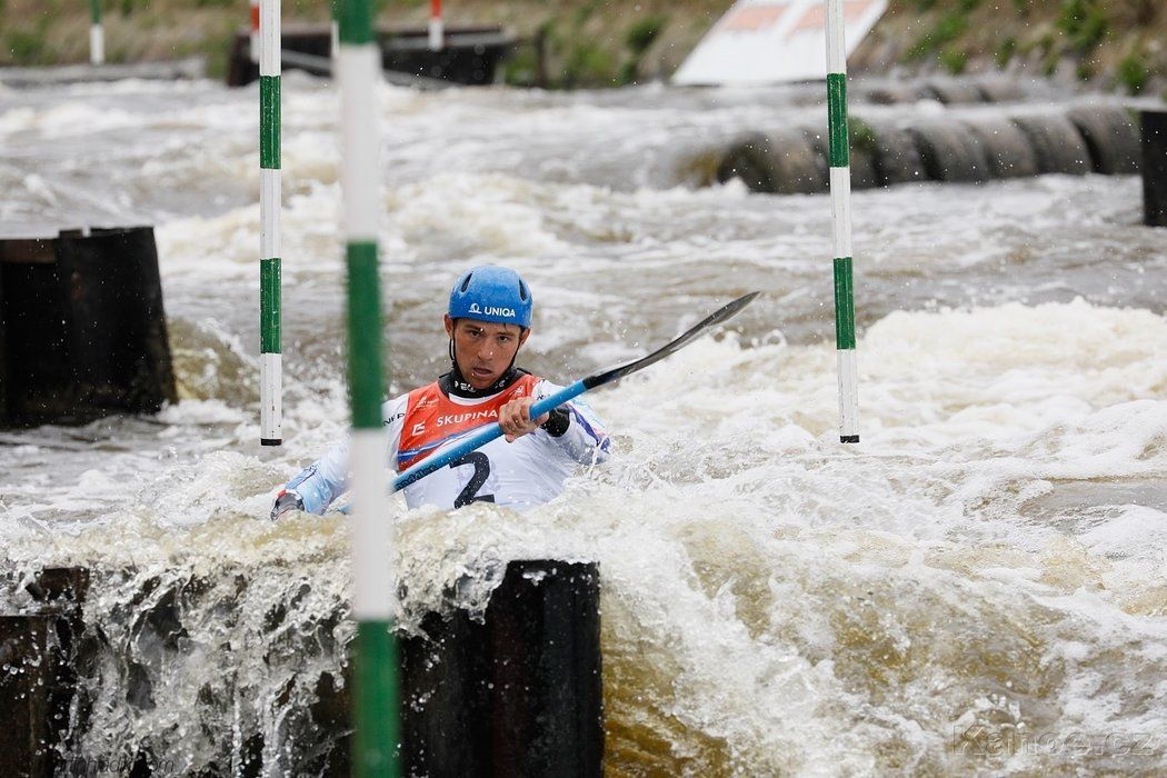 Jiří Prskavec na trati ve Veltrusích