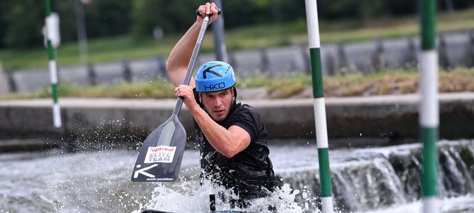 Vodní slalomář Lukáš Rohan