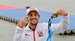 Martin Fuksa se zlatou medailí ze závodu na kilometr Martin Fuksa se zlatou medailí ze závodu na kilometr