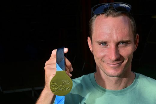 Úřadující mistr světa Vít Přindiš se svým zlatým úlovkem Úřadující mistr světa Vít Přindiš se svým zlatým úlovkem
