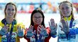Medailistky na 100 metrů motýlek na mistrovství světa v plavání vyjádřily podporu soupeřce, která onemocněla leukémií