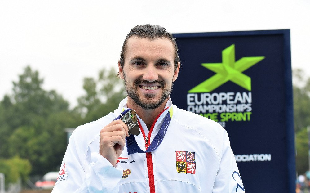 Kanoista Martin Fuksa získal na mistrovství Evropy stříbrnou medaili v závodě na 1000 metrů
