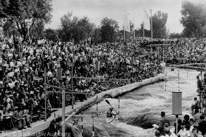 Kanál v německém Augsburgu byl postaven pro olympijské hry v roce 1972