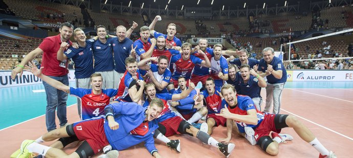 Česká radost po vyřazení Francie v osmifinále mistrovství Evropy