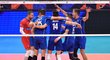 Čeští volejbalisté po úspěšné výměně ve čtvrtfinále ME proti Slovinsku