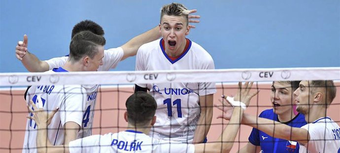 Čeští juniorští volejbalisté porazili v semifinále mistrovství Evropy Belgii a zahrají si o zlato