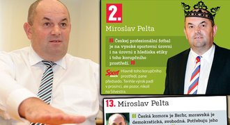 TOP 50 DIVNÝCH VÝROKŮ: Když Pelta mluví o etice, korupci a sudích