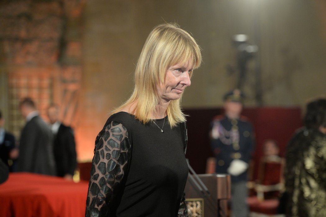 Vyznamenání od prezidenta Miloše Zemana obdržela i někdejší úspěšná tenistka Helena Suková