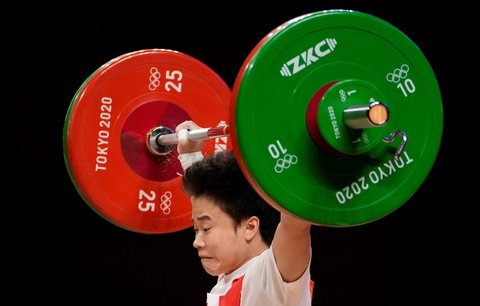 Druhé zlato pro Čínu získala čínská vzpěračka Chou Č&#39;-chuej