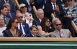 Královská rodina v lóži během finále Wimbledonu