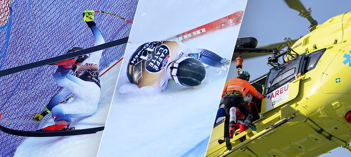 Během víkendu ošklivě upadlo hned několik lyžařů a lyžařek, vážná zranění jim ukončila sezonu