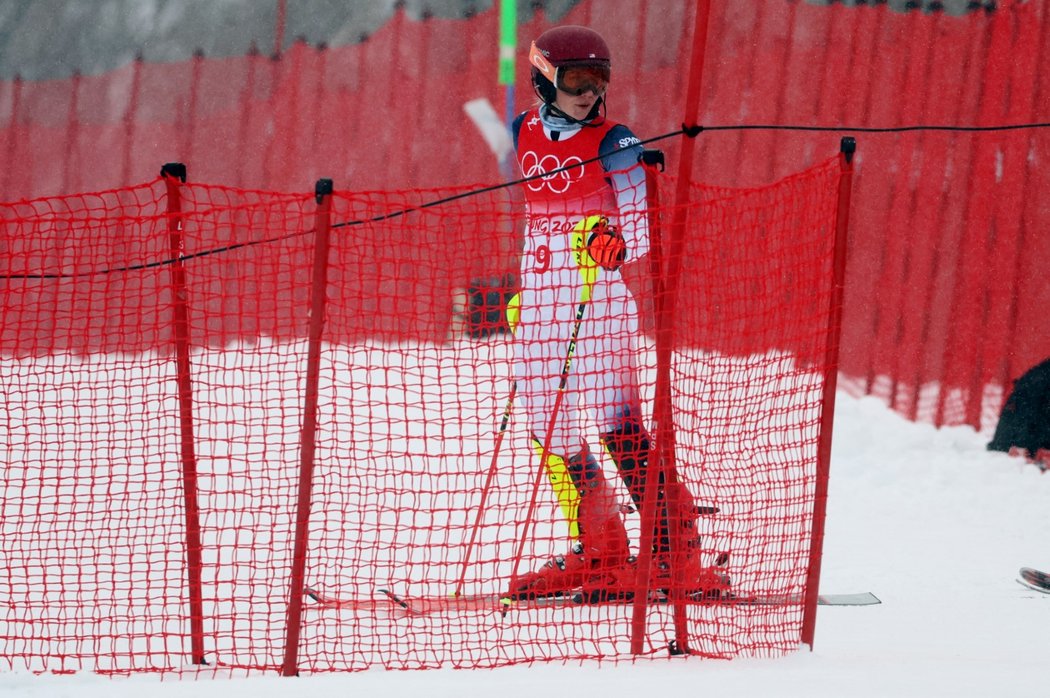 Ani v kombinaci to nevyšlo, Mikaela Shiffrinová nedojela slalom