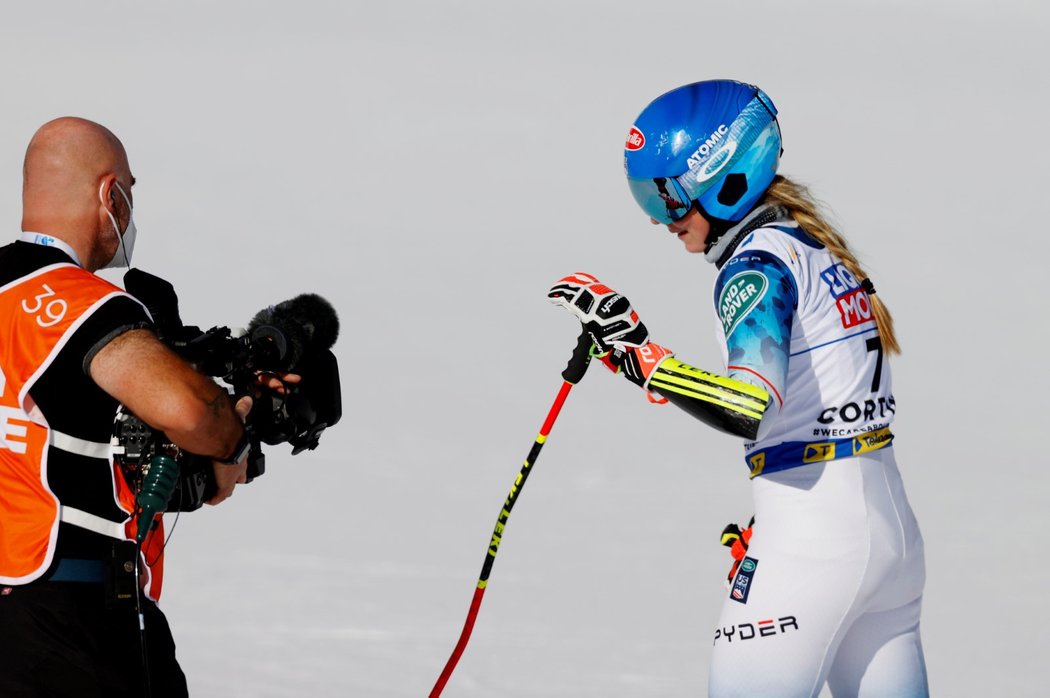 Pouhé dvě setiny dělily Mikaelu Shiffrinovou od zlaté medaile z obřího slalomu