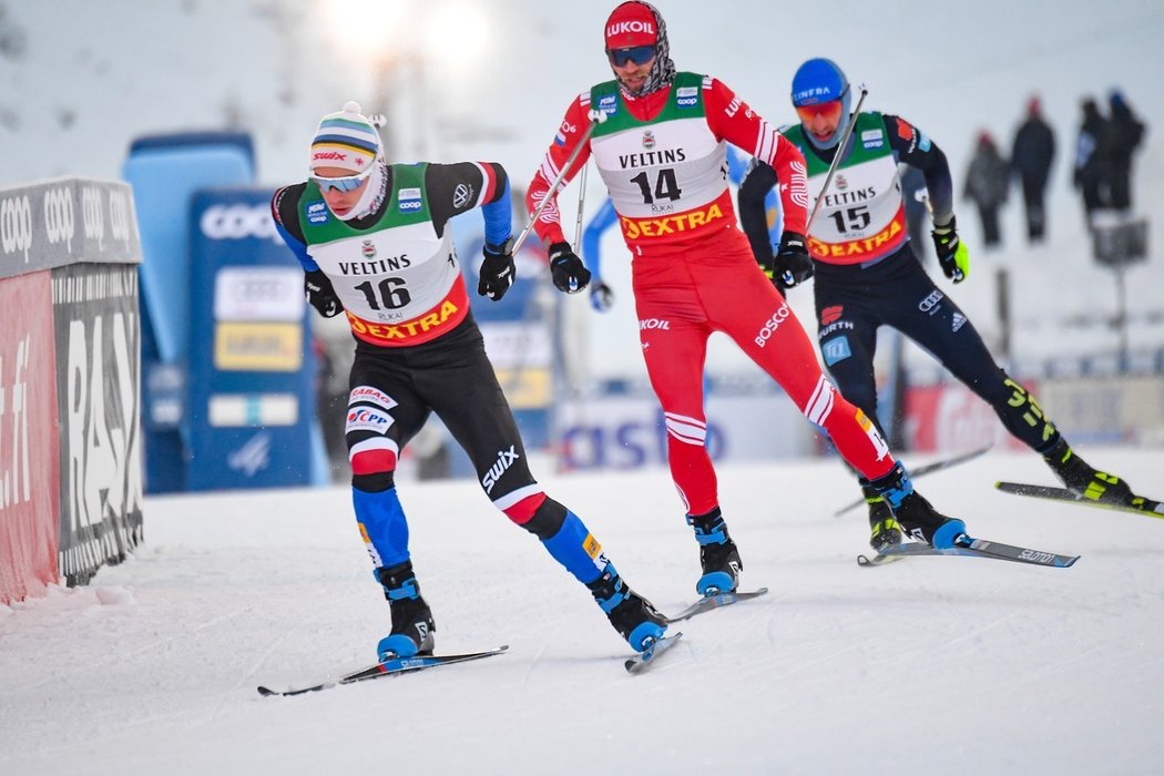 Běžec na lyžích Michal Novák ve stíhacím závodě na 15 km v mrazivé Ruce ve Finsku vybojoval páté místo