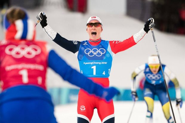 Běžkyně na lyžích Marit Björgenová Běžkyně na lyžích Marit Björgenová