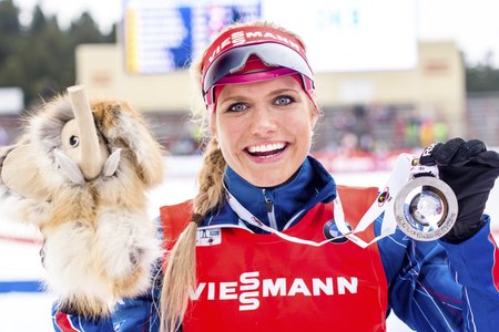 Biatlonistka Soukalová se loučí se sezonou stříbrnou medailí