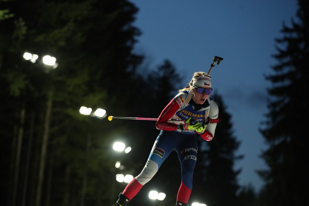 Česká biatlonistka Markéta Davidová skončila ve vytrvalostním závodě na 20. místě