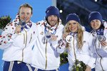 Čeští biatlonisté vybojovali druhé místo ve smíšené štafetě