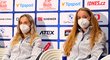 Tereza Voborníková a Markéta Davidová dorazily na tiskovou konferenci v respirátorech Tereza Voborníková a Markéta Davidová dorazily na tiskovou konferenci v respirátorech