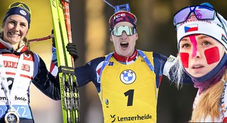 Biatlon po třetině: návrat krále, trápení i naděje pro Davidovou. Co výstřelky?