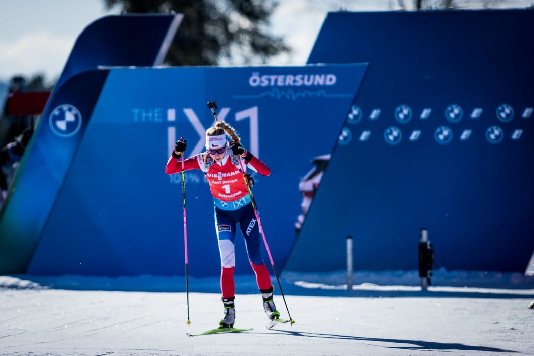 Markéta Davidová vyrážela do individuálního závodu v Östersundu jako úplně první