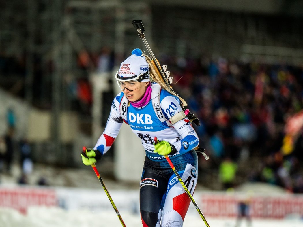 Eva Kristejn Puskarčíková nadělala na střelnici tři chyby, což jí stačilo na konečné 23. místo