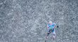 Štafetový závod mužů v německém Ruhpoldingu provázelo husté sněžení, které poznal i Ondřej Moravec
