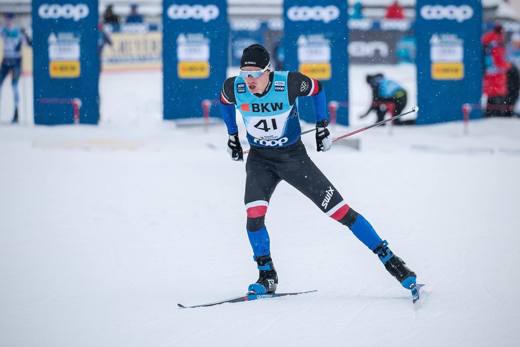 Český reprezentant v běžeckém lyžování Michal Novák