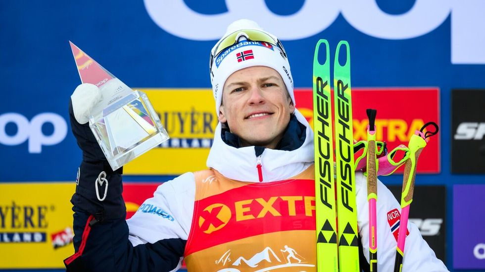 Johannes Klaebo má rekord v počtu celkových vítězství Tour de Ski