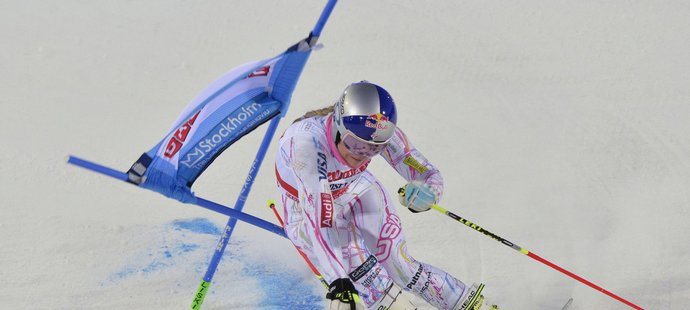 Sjezdařka Lindsey Vonnová se v super-G na SP v Andoře zranila