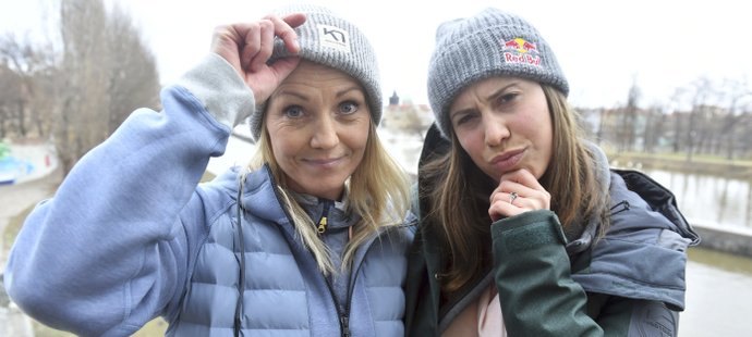 Eva Samková v Česku přivítala slavnou norskou lyžařku Kari Traaovou