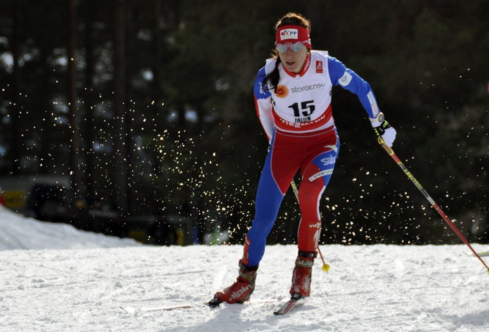 Eva Vrabcová-Nývltová v akci. (archivní foto)