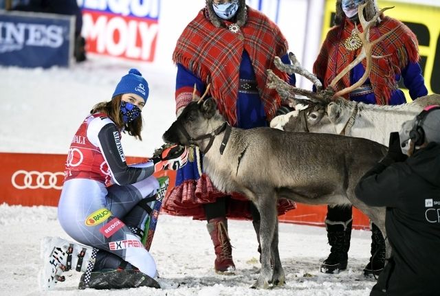 Petra Vlhová dostala za triumf ve finském Levi i jeden neobvyklý dar