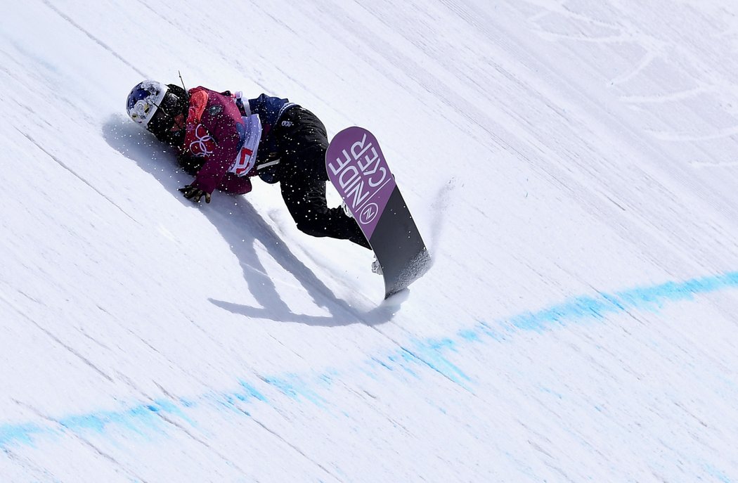 Pád české snowboardistky Šárky Pančochové na olympijských hrách