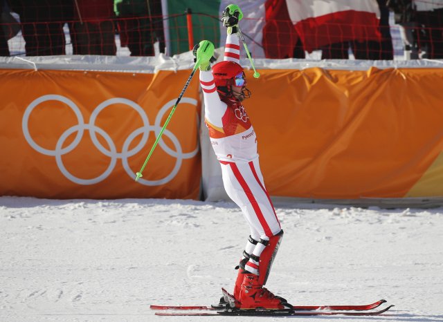 Hirscher vyhrál kombinaci a má první olympijské zlato